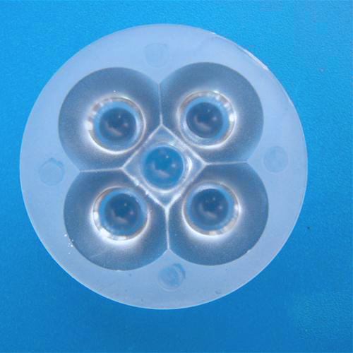 45degree Diameter 43mm 5in1 multi LED lens for Luxeon,Edison,Seoul,Prolight LEDs(HX-43x5M)