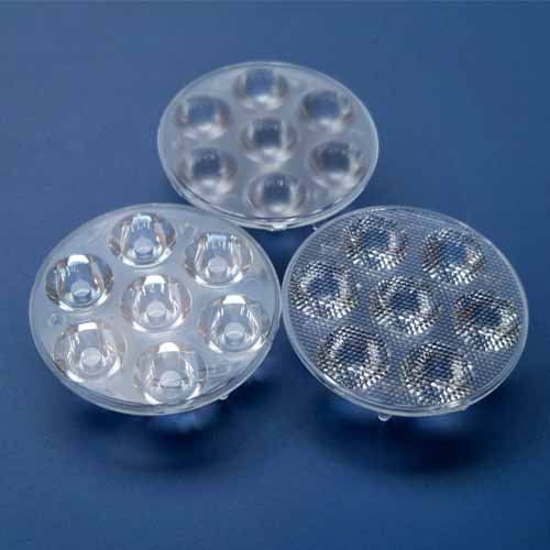 7in1- Diameter 45mm multi LED lens for CREE XPE| OSRAM Square,3535,3030 LEDs(HX-C45Bx7 Series)