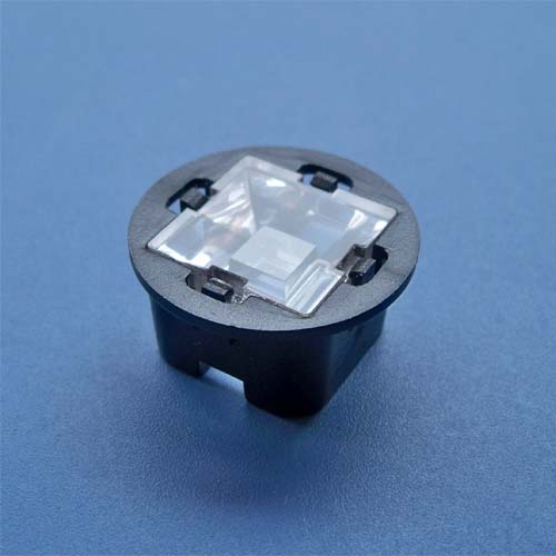 45x45 degree Diameter 22mm Led lens with holder for Luxeon-Seoul P4-Prolight-Edison LEDs(HX-LM22-D45)